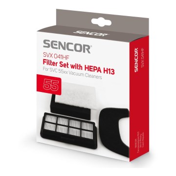 Sencor - К-кт входни HEPA филтри и изходен микрофилтър за прахосмукачка