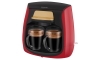 Sencor - Кафе машина с две чаши 500W/230V червен/черен
