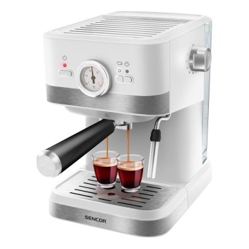 Sencor - Кафемашина с лост espresso 1050W/230V бял/матов хром