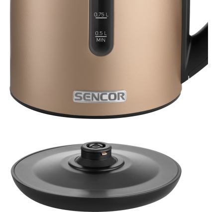 Sencor - Кана с терморегулация 1,7 л 2150W/230V кафява