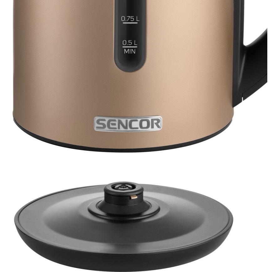 Sencor - Кана с терморегулация 1,7 л 2150W/230V кафява