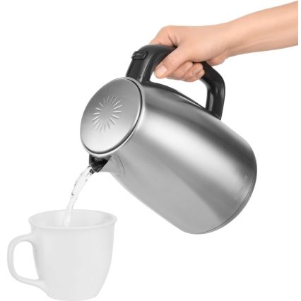 Sencor - Кана с терморегулация 1,7 л 2200W/230V неръждаема стомана