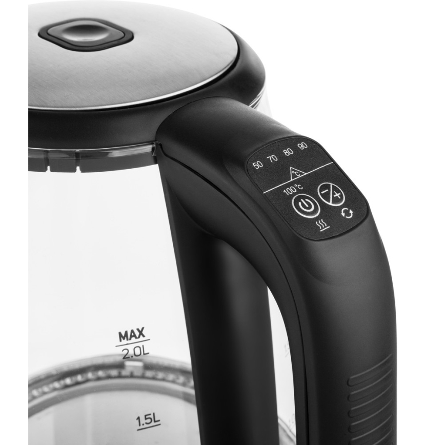 Sencor - Кана с терморегулация и LED подсветка 2 л 2200W/230V