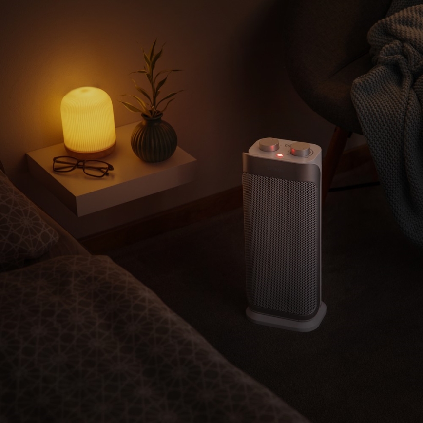 Sencor - Керамичен вентилатор с нагревател и термостат 1000/2000W/230V