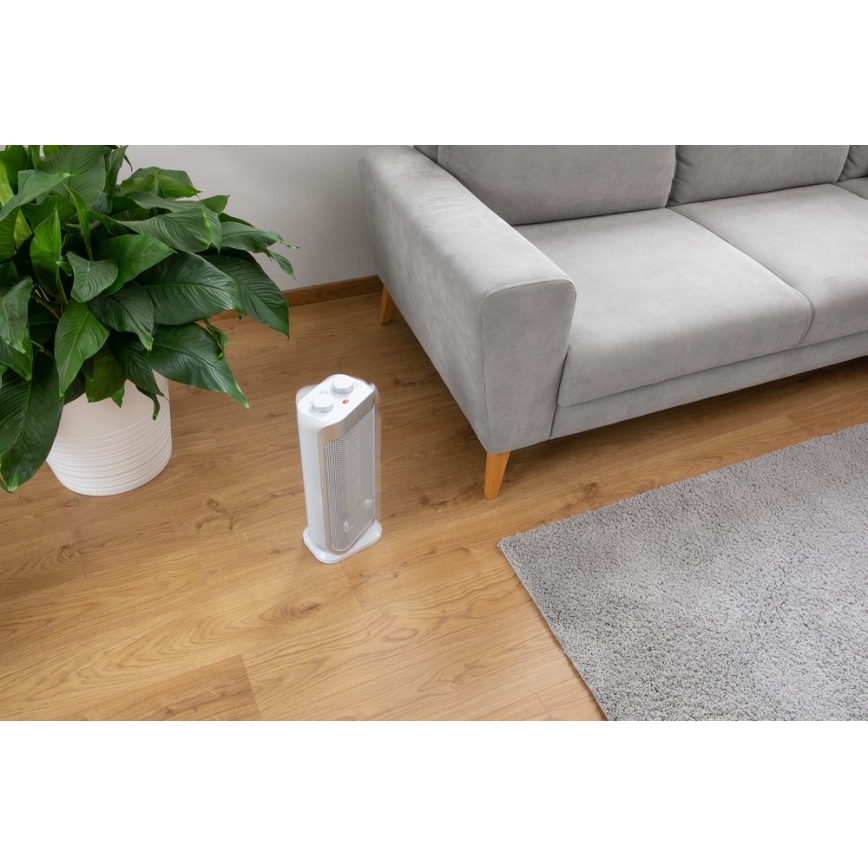 Sencor - Керамичен вентилатор с нагревател и термостат 1000/2000W/230V