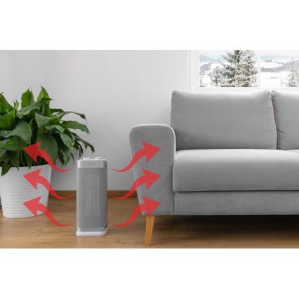 Sencor - Керамичен вентилатор с нагревател и термостат 1000/2000W/230V