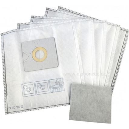 Sencor - Комплект от 5 торбички + 1 микрофилтър за прахосмукачка