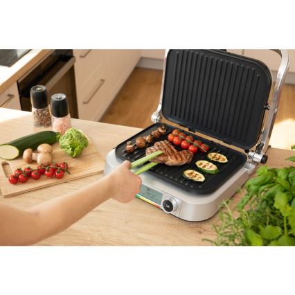 Sencor - Контактен грил 2100W/230V мат хром