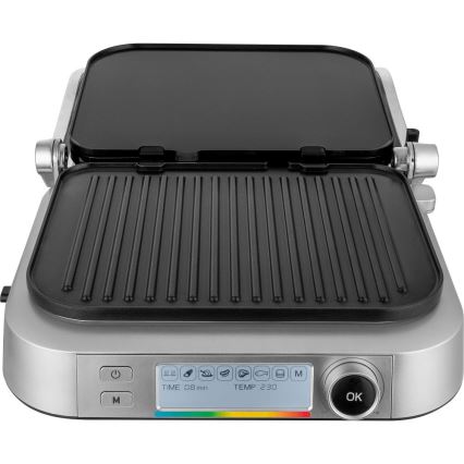 Sencor - Контактен грил 2100W/230V мат хром