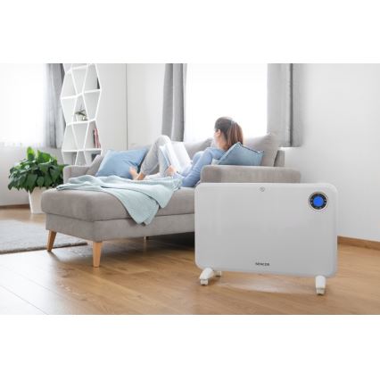 Sencor - Конвекционен нагревател с LCD дисплей и термостат 750W/1500W/230V IP24