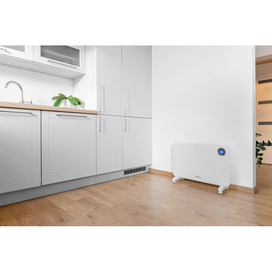 Sencor - Конвекционен нагревател с LCD дисплей и термостат 750W/1500W/230V IP24