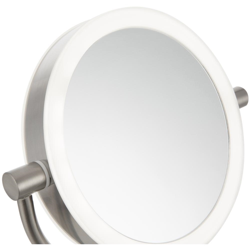 Sencor - Козметично огледало с LED подсветка LED/5W/230V неръждаема стомана