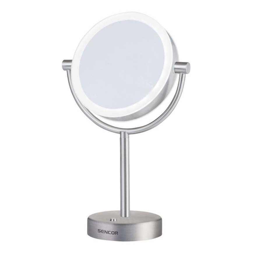 Sencor - Козметично огледало с LED подсветка LED/5W/230V неръждаем