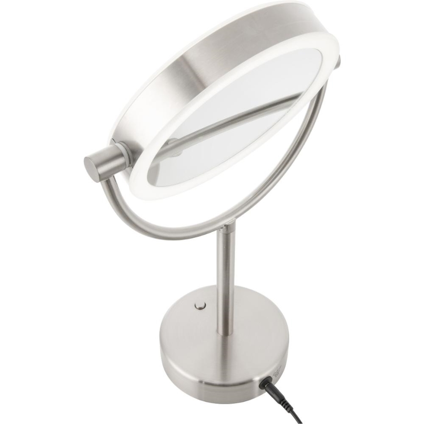 Sencor - Козметично огледало с LED подсветка LED/5W/230V неръждаем