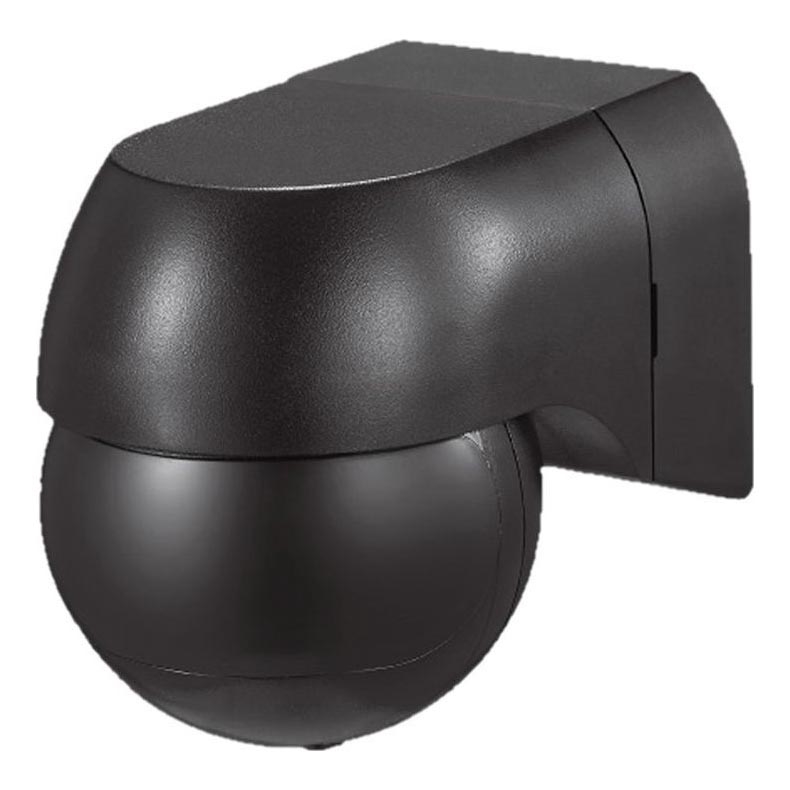 Сензор за движение PIR 180° 400W/230V IP44 черен