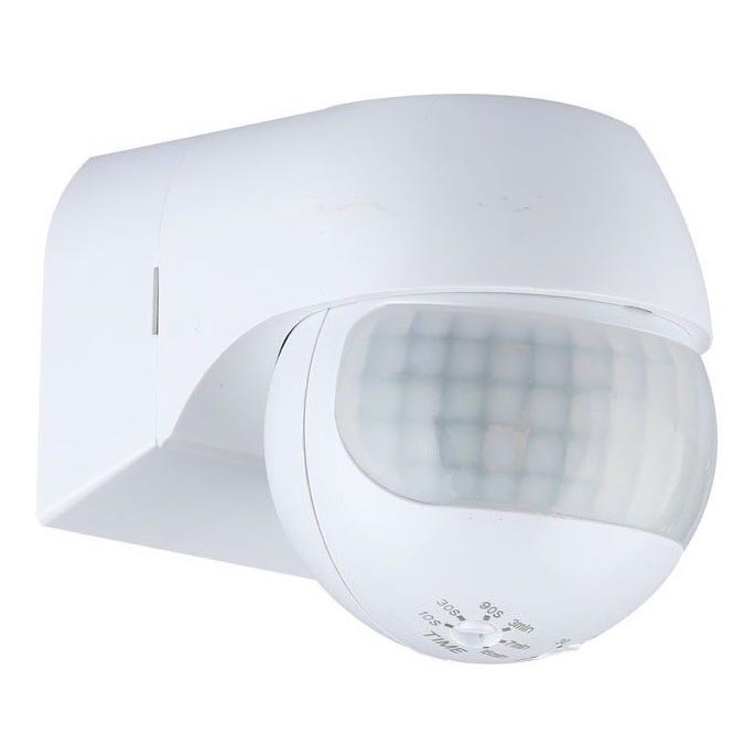 Сензор за движение PIR 180° 800W/230V IP44 бял