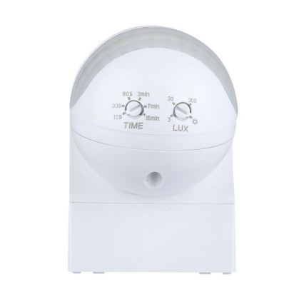 Сензор за движение PIR 180° 800W/230V IP44 бял
