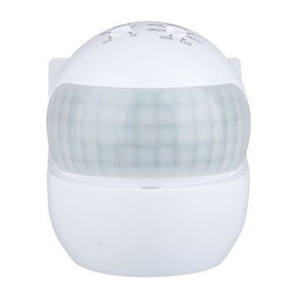 Сензор за движение PIR 180° 800W/230V IP44 бял