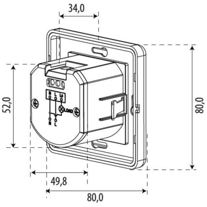 Сензор за движение SENSOR 1200W бял