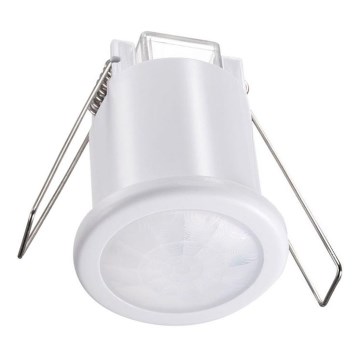 Сензор за движение за вграждане PIR 360° 400W/230V бял