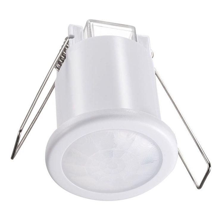 Сензор за движение за вграждане PIR 360° 400W/230V бял
