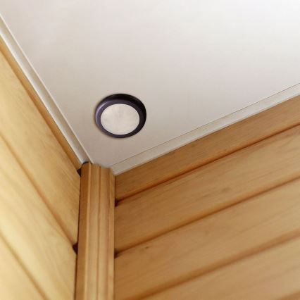 Сензор за движение за вграждане PIR 360° 400W/230V черен