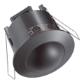 Сензор за движение за вграждане PIR 360°  500W/230V черен