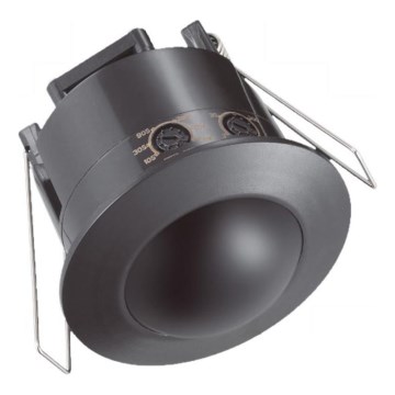 Сензор за движение за вграждане PIR 360°  500W/230V черен