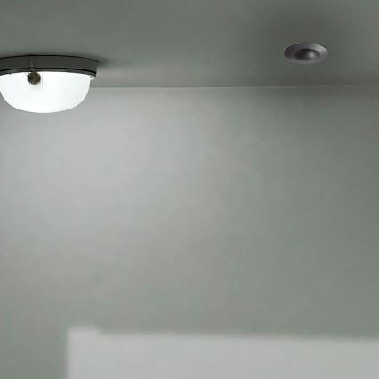 Сензор за движение за вграждане PIR 360°  500W/230V черен