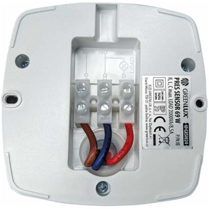 Сензор за присъствие PRES SENSOR 2000W бял