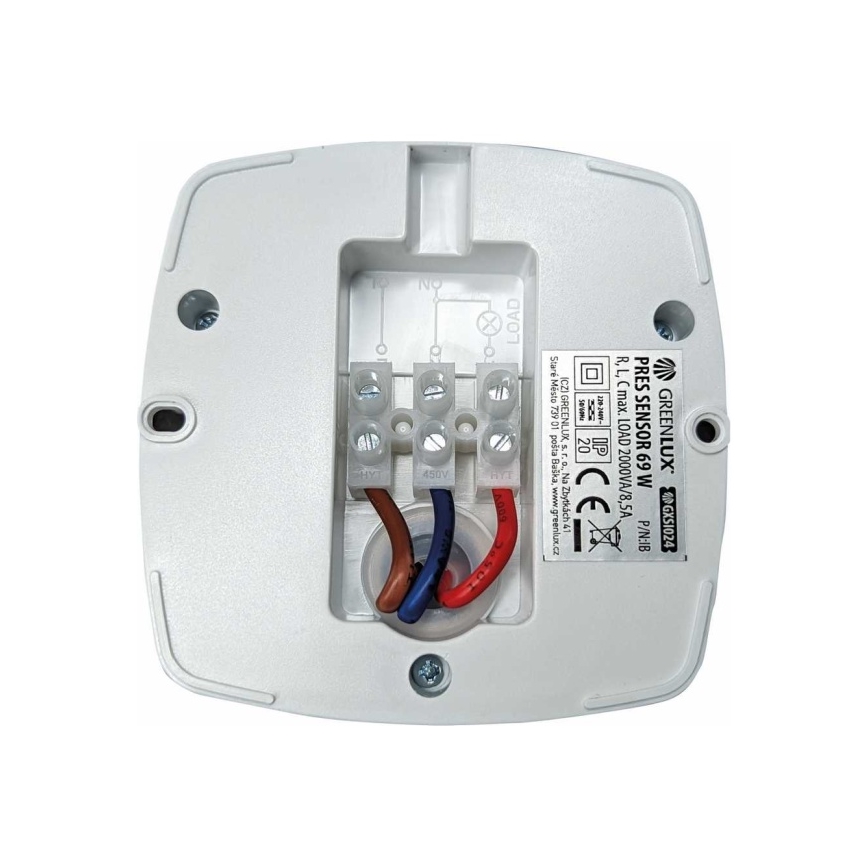 Сензор за присъствие PRES SENSOR 2000W бял