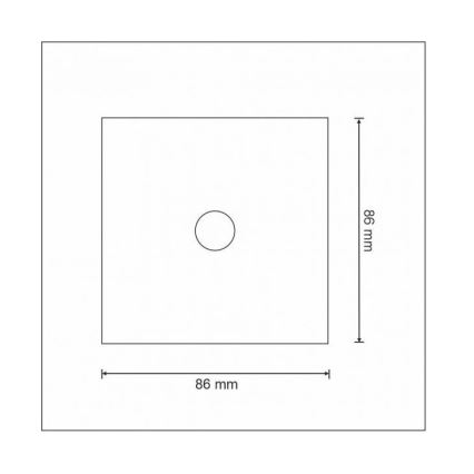 Сензорен превключвател 1-полюсен SMART 800W/230V бял Wi-Fi Tuya