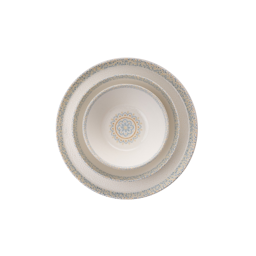 Сервиз за хранене, 12 части, бял порцелан