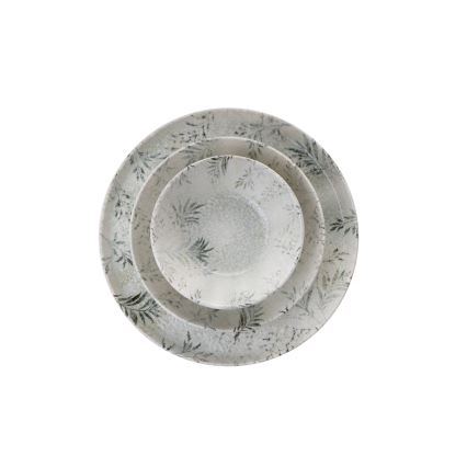 Сервиз за хранене 18 части сив/порцелан