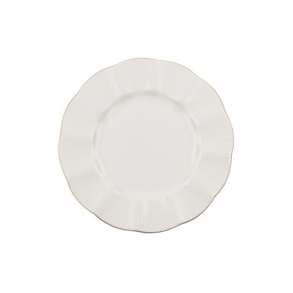 Сервиз за хранене 24 части бял/златен/порцелан