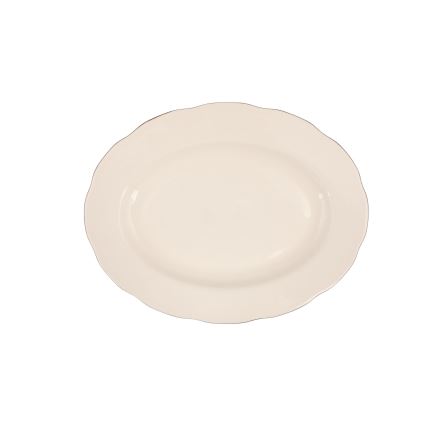 Сервиз за хранене, 54 части, бял/меден/слонова кост, порцелан