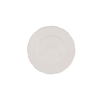 Сервиз за хранене, 54 части, бял/сребрист/слонова кост, порцелан