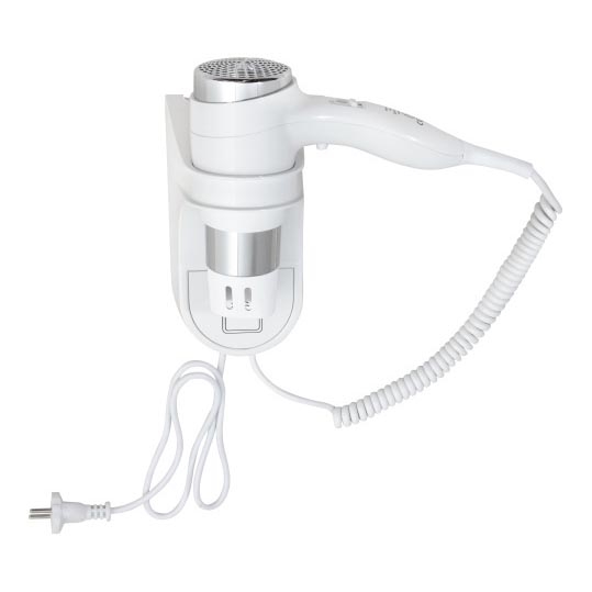 Сешоар с държач 11x24 см, бял