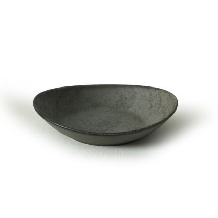 Сет за хранене, 18 части, антрацит/зелен/каменна керамика