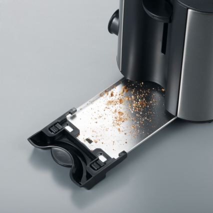 Severin AT 2514 - Тостер с два отвора, 850 W/230 V, неръждаема стомана/черен