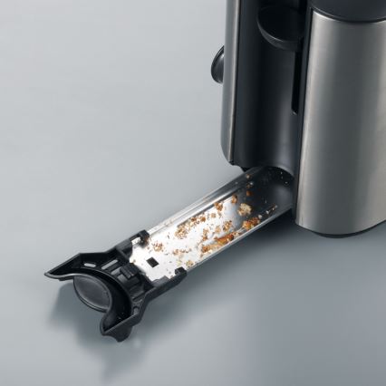 Severin AT 2515 - Тостер с две гнезда 1000W/230V неръждаема стомана/черен