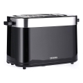 Severin AT 9264 - Тостер за две филийки 800W/230V неръждаема стомана/черен