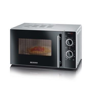 Severin MW 7771 - Микровълнова фурна с грил, 700 W/230 V, 20 л, черна