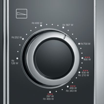 Severin MW 7771 - Микровълнова фурна с грил, 700 W/230 V, 20 л, черна