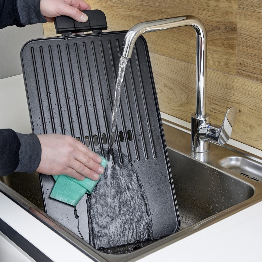 Severin PG 8564 - Настолен електрически грил, 2300 W/230 V, 50 x 30 см, черен