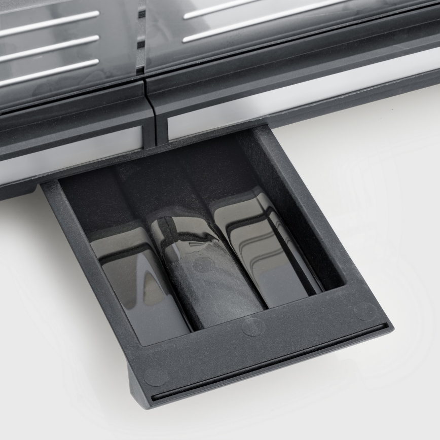 Severin PG 8564 - Настолен електрически грил, 2300 W/230 V, 50 x 30 см, черен