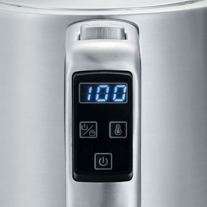 Severin WK 3418 - Електрическа кана 1,7 л 3000 W/230 V неръждаема стомана/черна