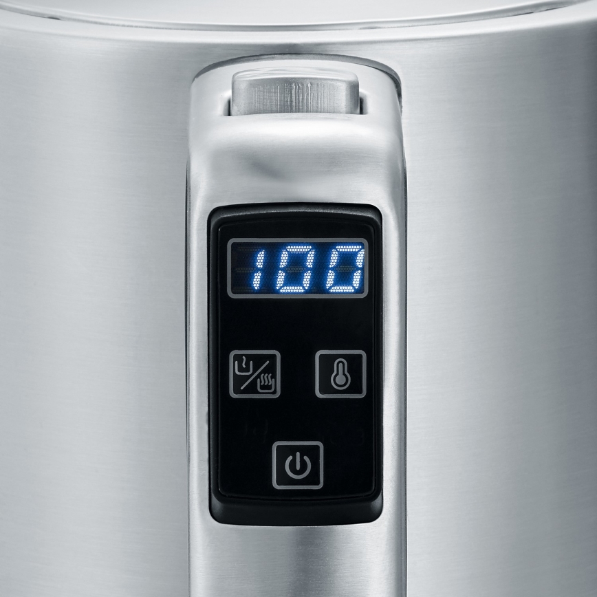 Severin WK 3418 - Електрическа кана 1,7 л 3000 W/230 V неръждаема стомана/черна