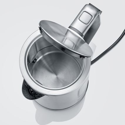 Severin WK 3418 - Електрическа кана 1,7 л 3000 W/230 V неръждаема стомана/черна