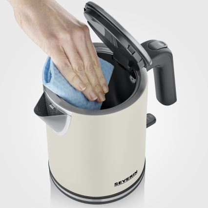 Severin WK 9577 - Електрическа кана 1 л 2400W/230V бежова